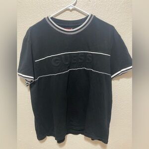 Vintage Y2K Guess Short Sleeve T-Shirt Size XL Black